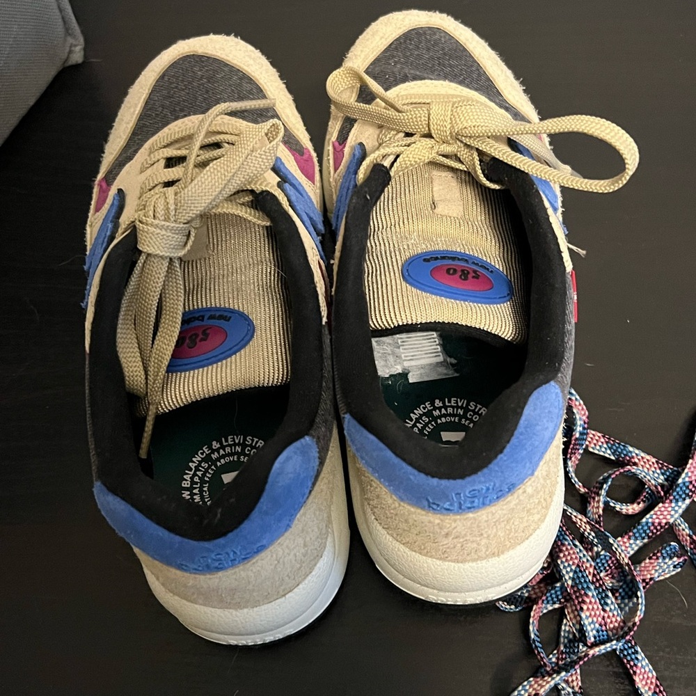 New Balance x Levi’s 580, Men 6, Women 7.5 (comes with both laces) - Picture 3 of 6